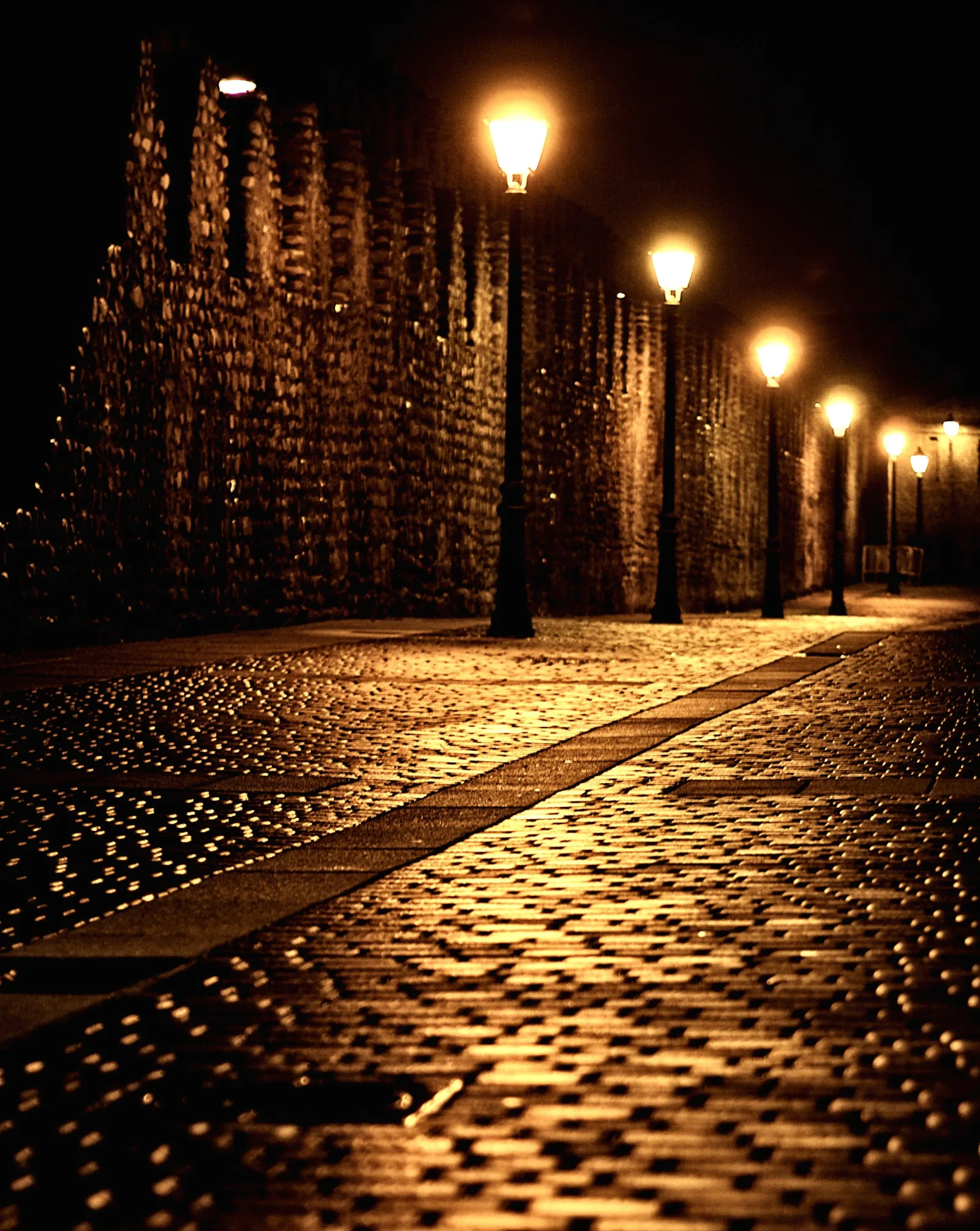 Noche mágica en la Calle Doctor Félix Rejas — Fotos de León